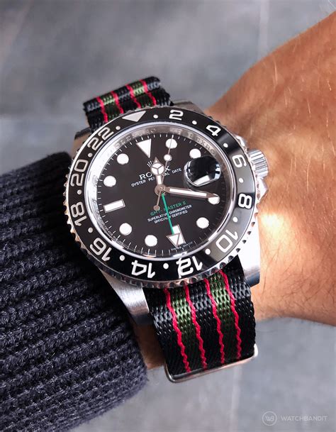 rolex gmt blnr nato strap|rolex oyster steel watch.